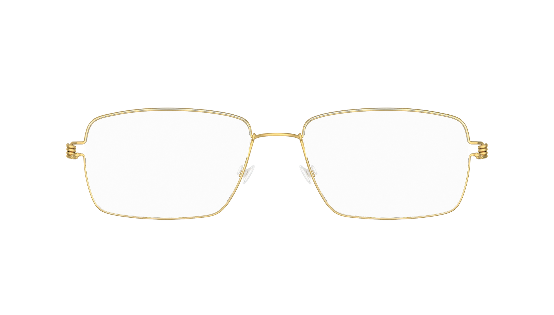 LINDBERG Air Titanium Rim Nikolaj — Gold — titanium eyeglasses — front view — official product render