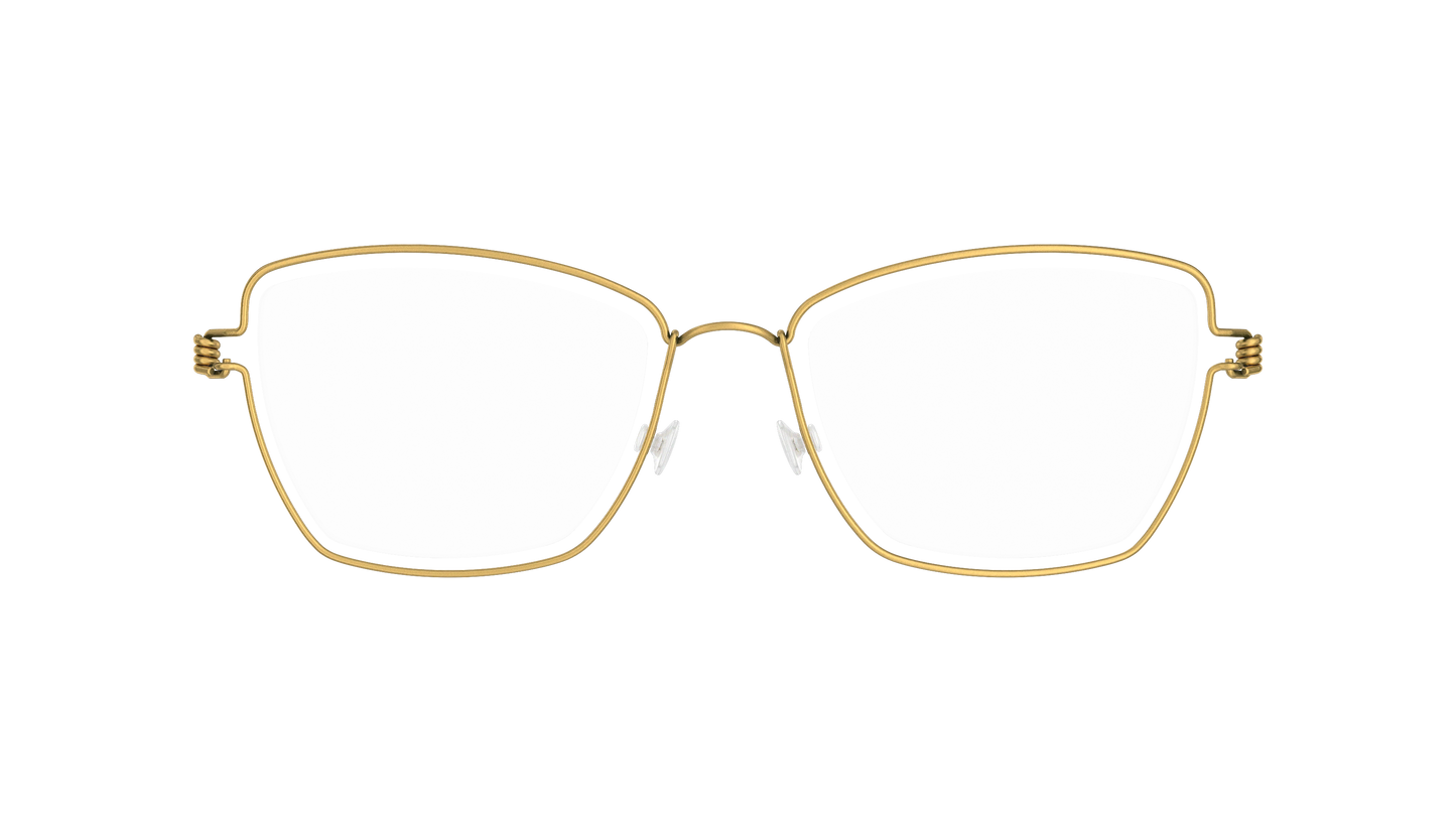 LINDBERG Air Titanium Rim Karla — Gold — titanium eyeglasses — front view — official product render