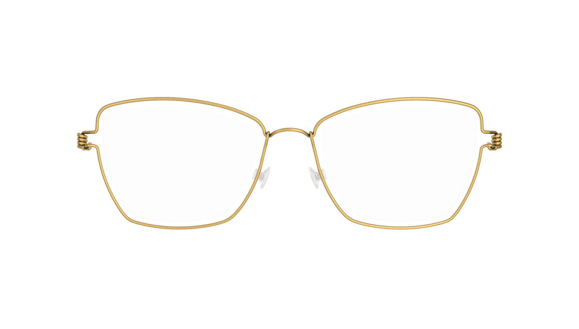 LINDBERG Air Titanium Rim Karla — Gold — titanium eyeglasses — front view — official product render