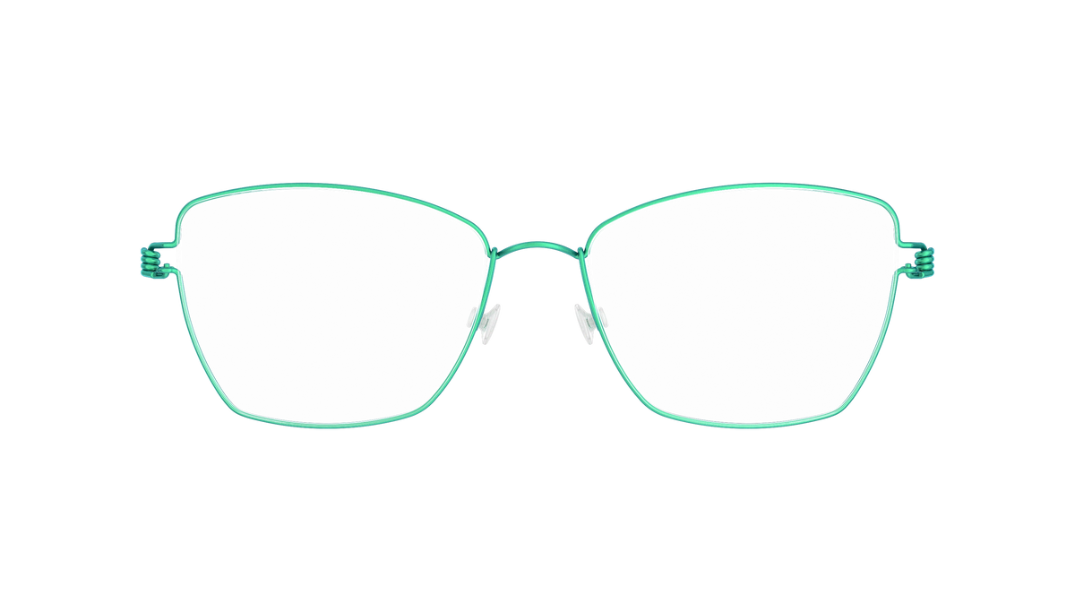 LINDBERG Air Titanium Rim Femke — Teal — titanium eyeglasses — front view — official product render