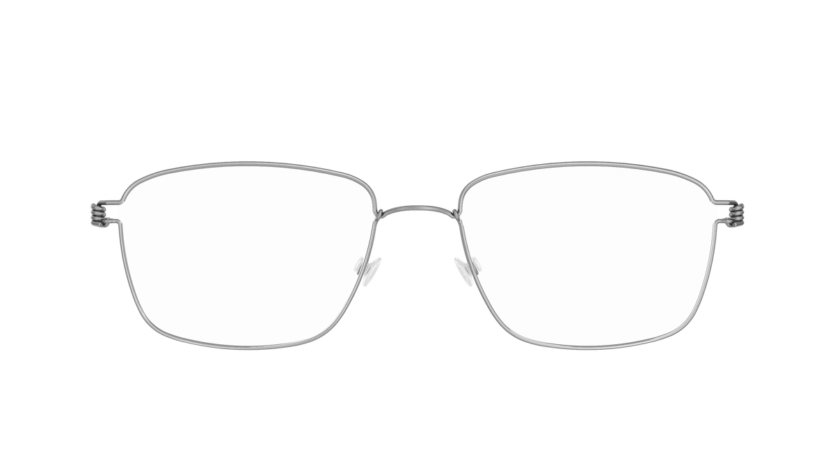 LINDBERG Air Titanium Rim Nicholas — Silver — titanium eyeglasses — front view — official product render