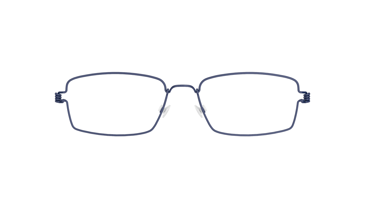 LINDBERG Air Titanium Rim Flemming — Navy — titanium eyeglasses — front view — official product render
