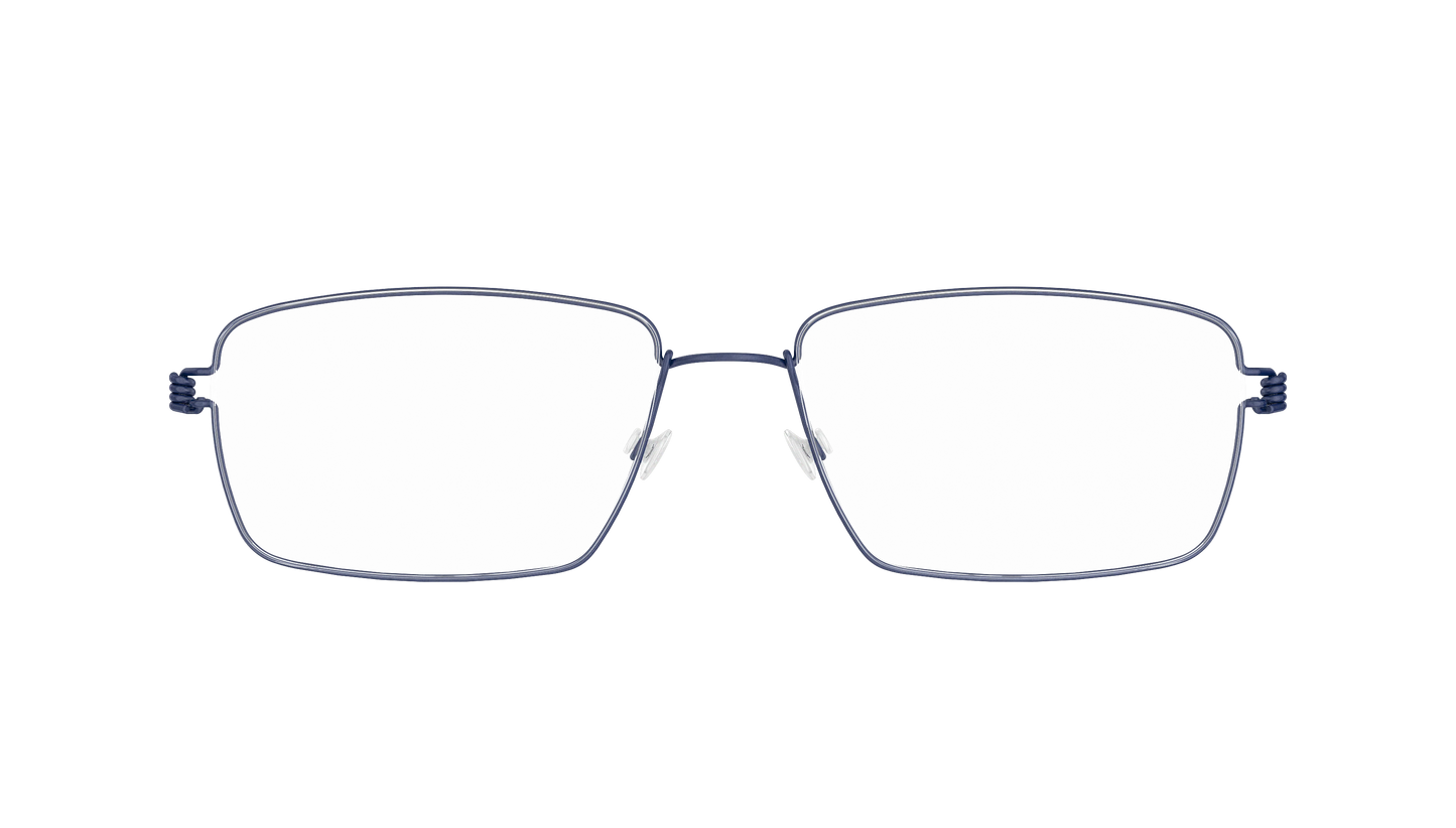 LINDBERG Air Titanium Rim Tim — Navy — titanium eyeglasses — front view — official product render