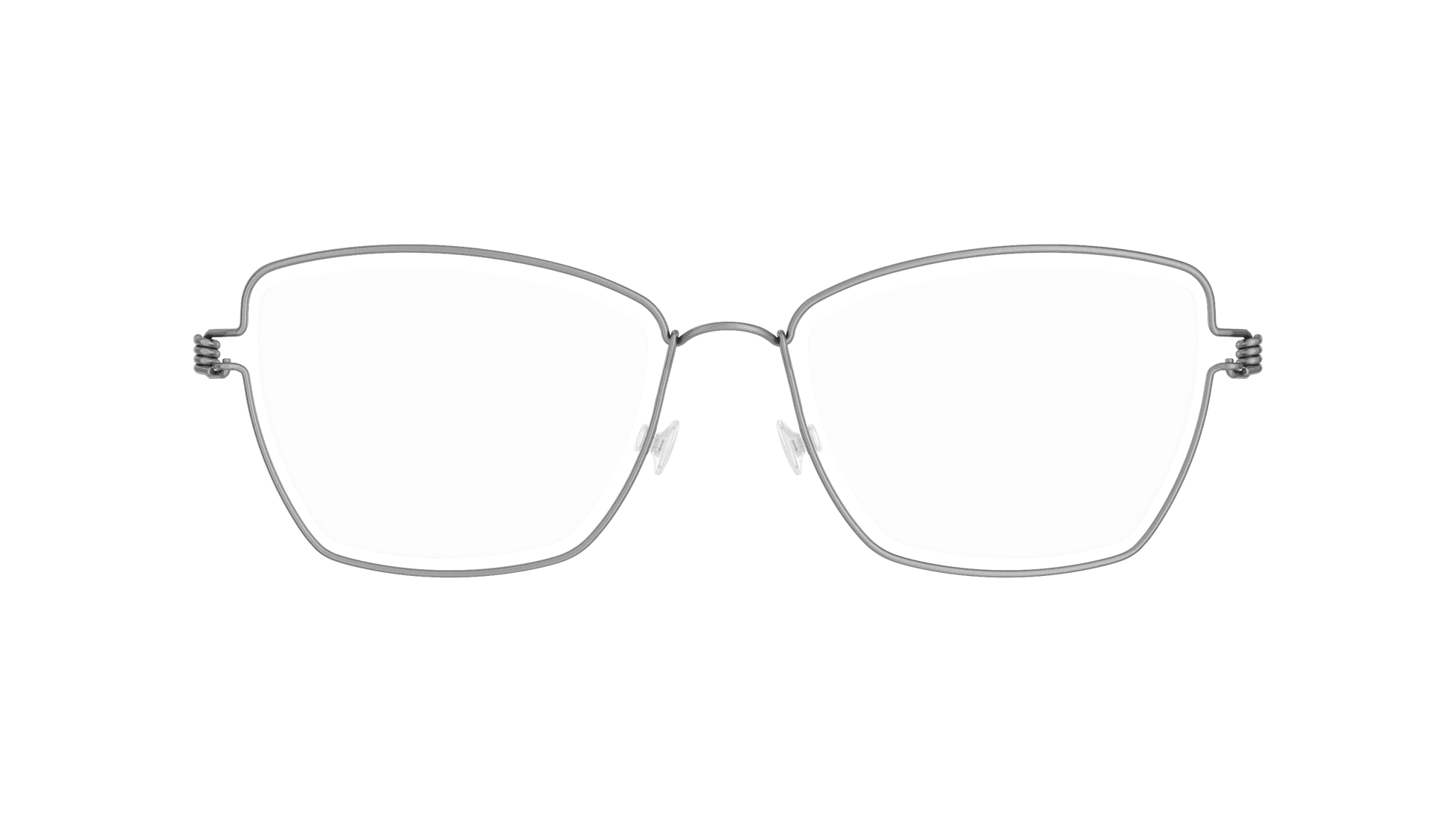 LINDBERG Air Titanium Rim Karla — Silver — titanium eyeglasses — front view — official product render