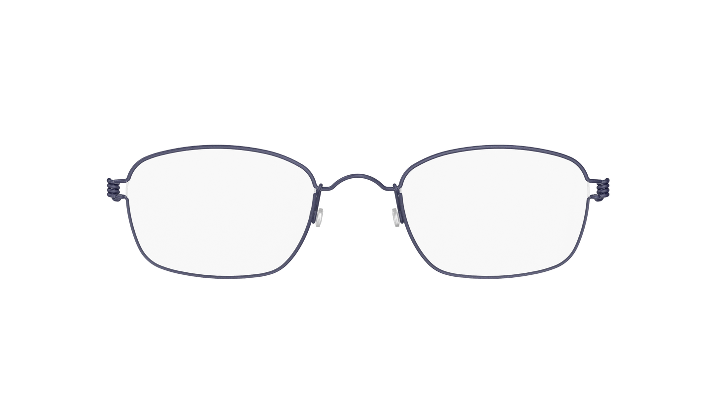 LINDBERG Air Titanium Rim Jules — Navy — titanium eyeglasses — front view — official product render