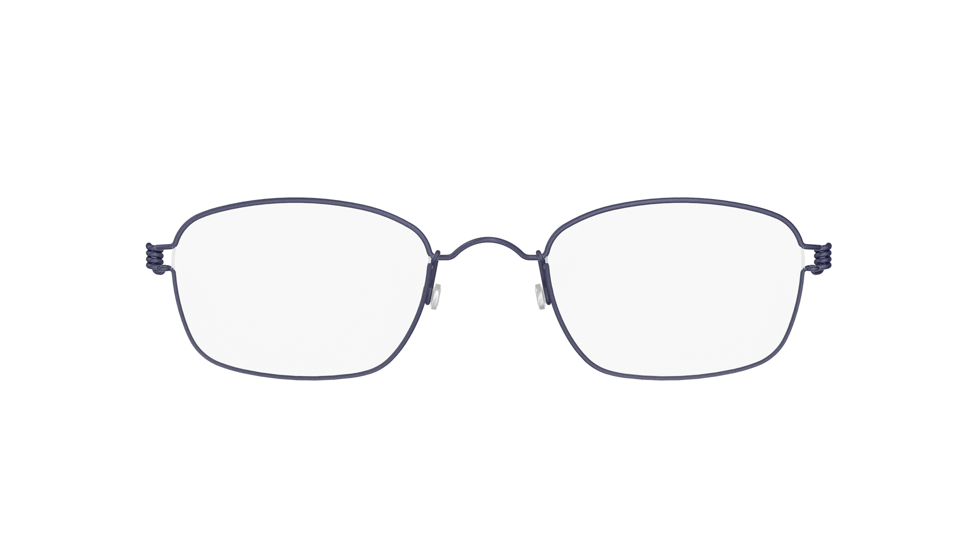 LINDBERG Air Titanium Rim Jules — Navy — titanium eyeglasses — front view — official product render