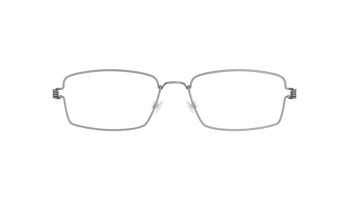 LINDBERG Air Titanium Rim Flemming — Silver — titanium eyeglasses — front view — official product render