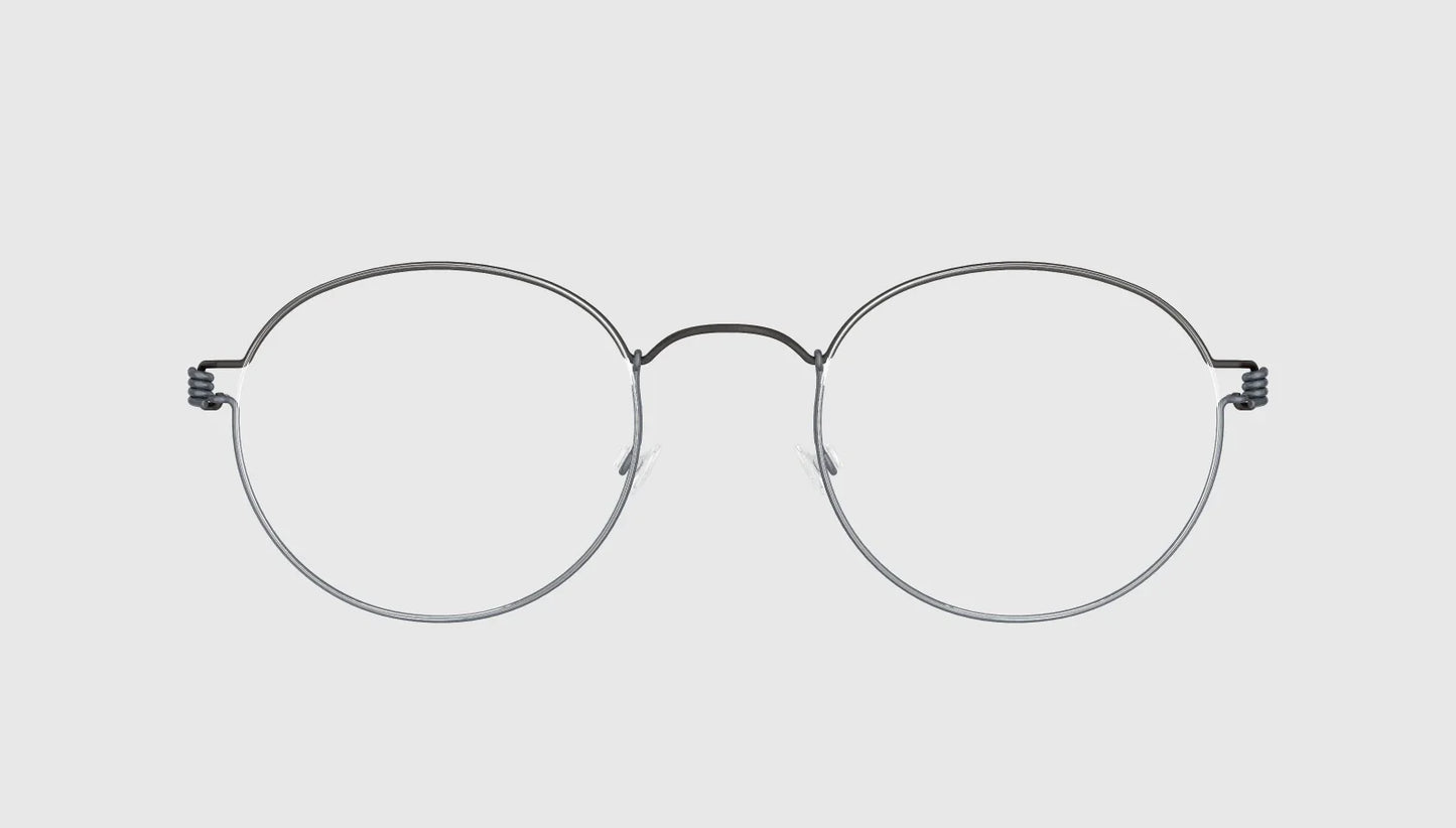 Lindberg AIR TITANIUM RIM MORTEN - Extra Small 46-21 / Matte Charcoal - U9/U16/U16 - Side Profile