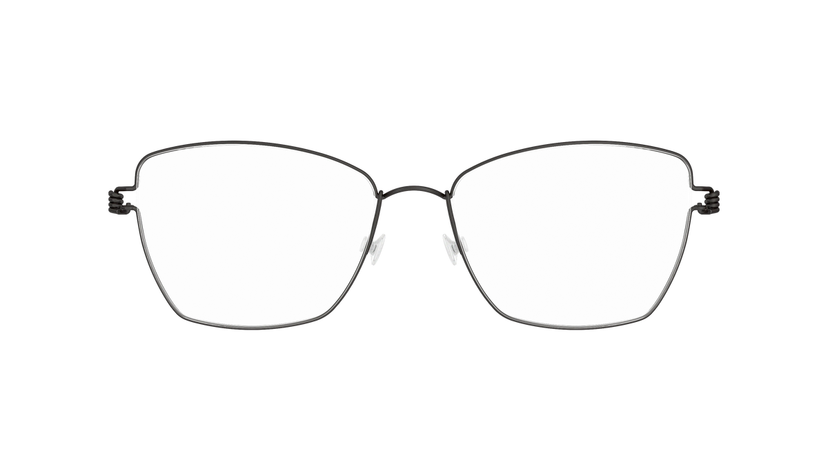 LINDBERG Air Titanium Rim Femke — Black — titanium eyeglasses — front view — official product render