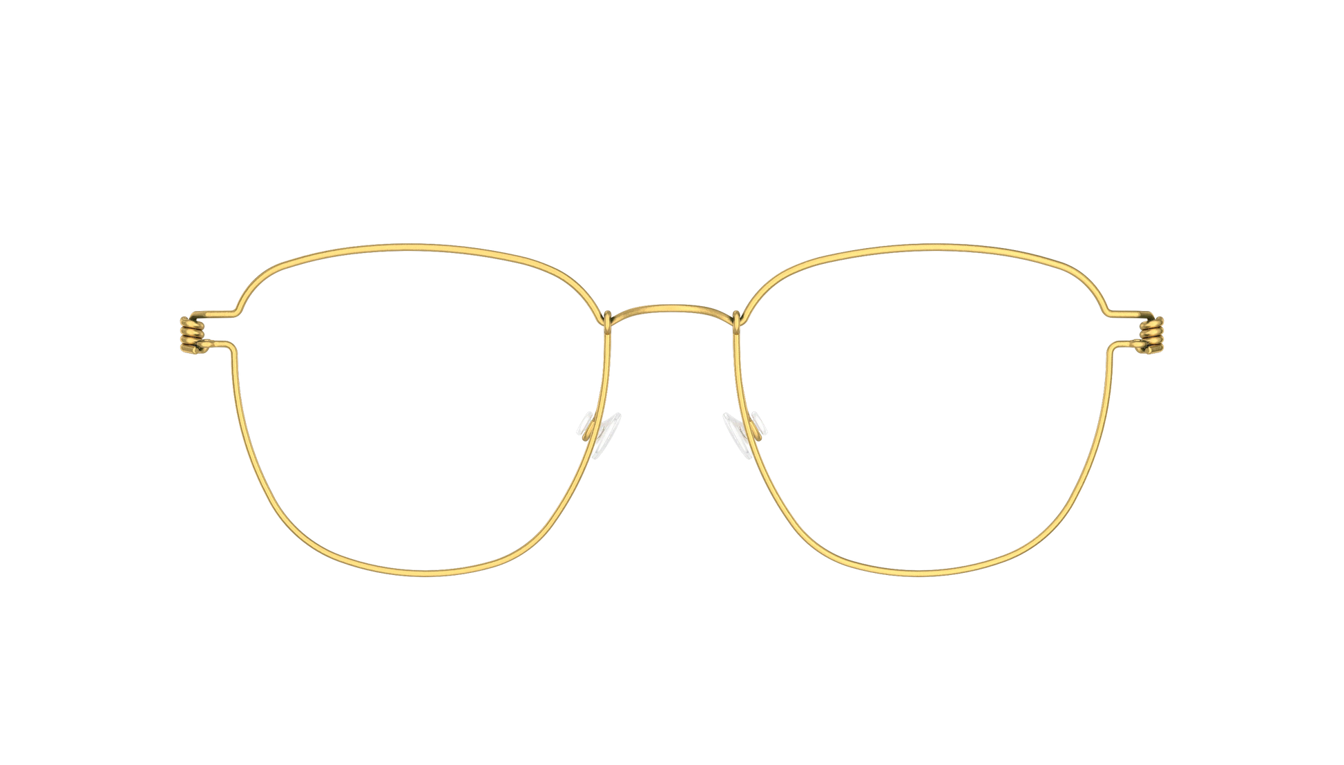 LINDBERG Air Titanium Rim Simon — Gold — titanium eyeglasses — front view — official product render
