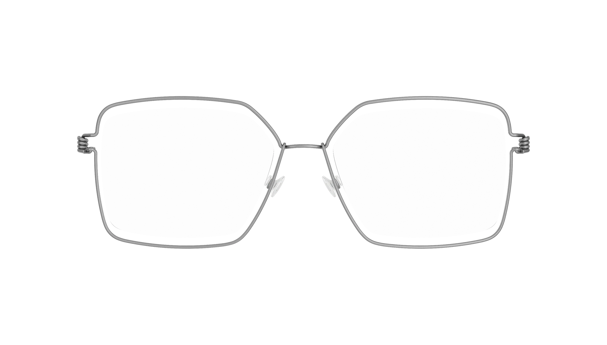 LINDBERG Air Titanium Rim Karen — Silver — titanium eyeglasses — front view — official product render