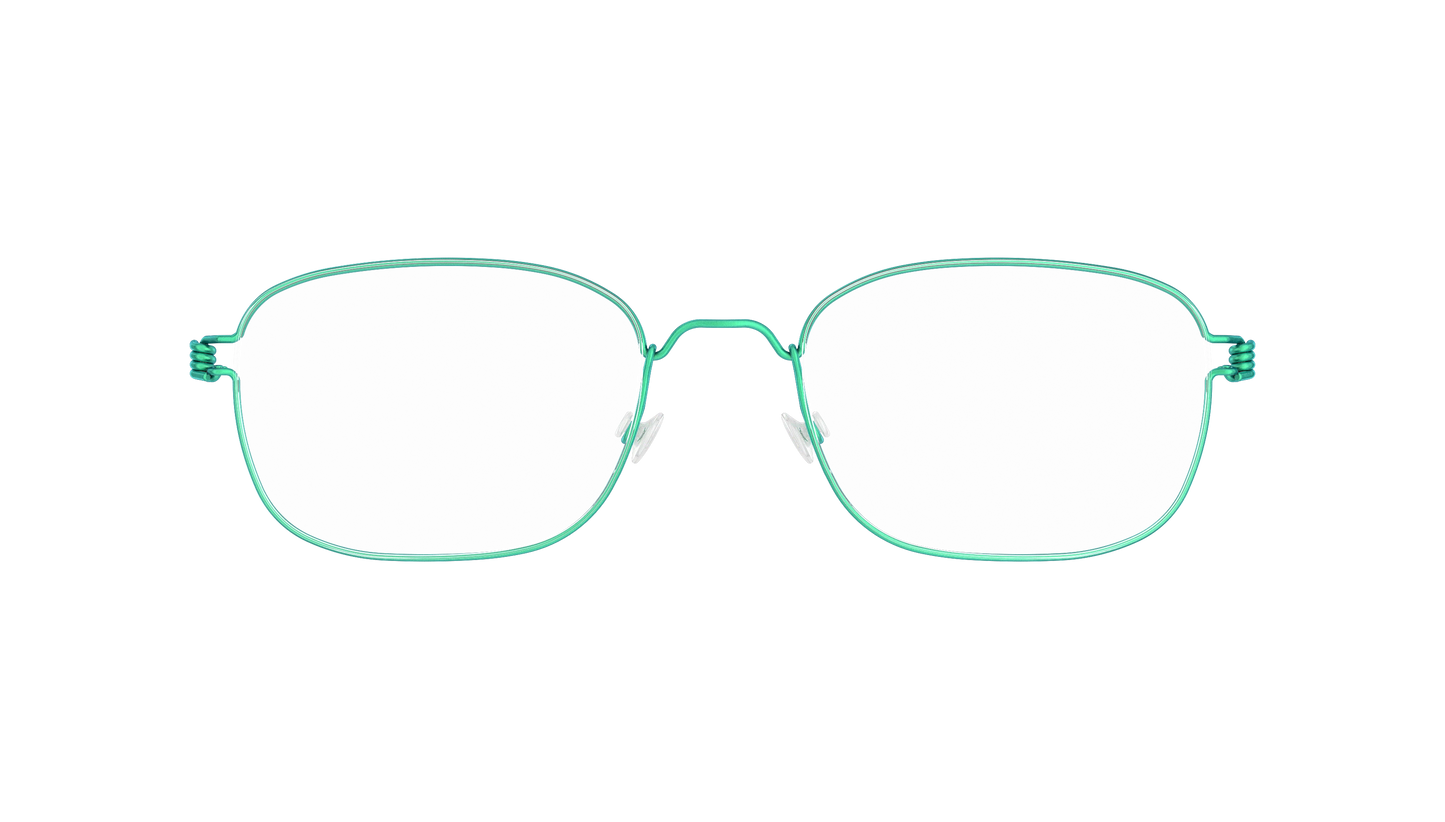 LINDBERG Air Titanium Rim Mars — Teal — titanium eyeglasses — front view — official product render