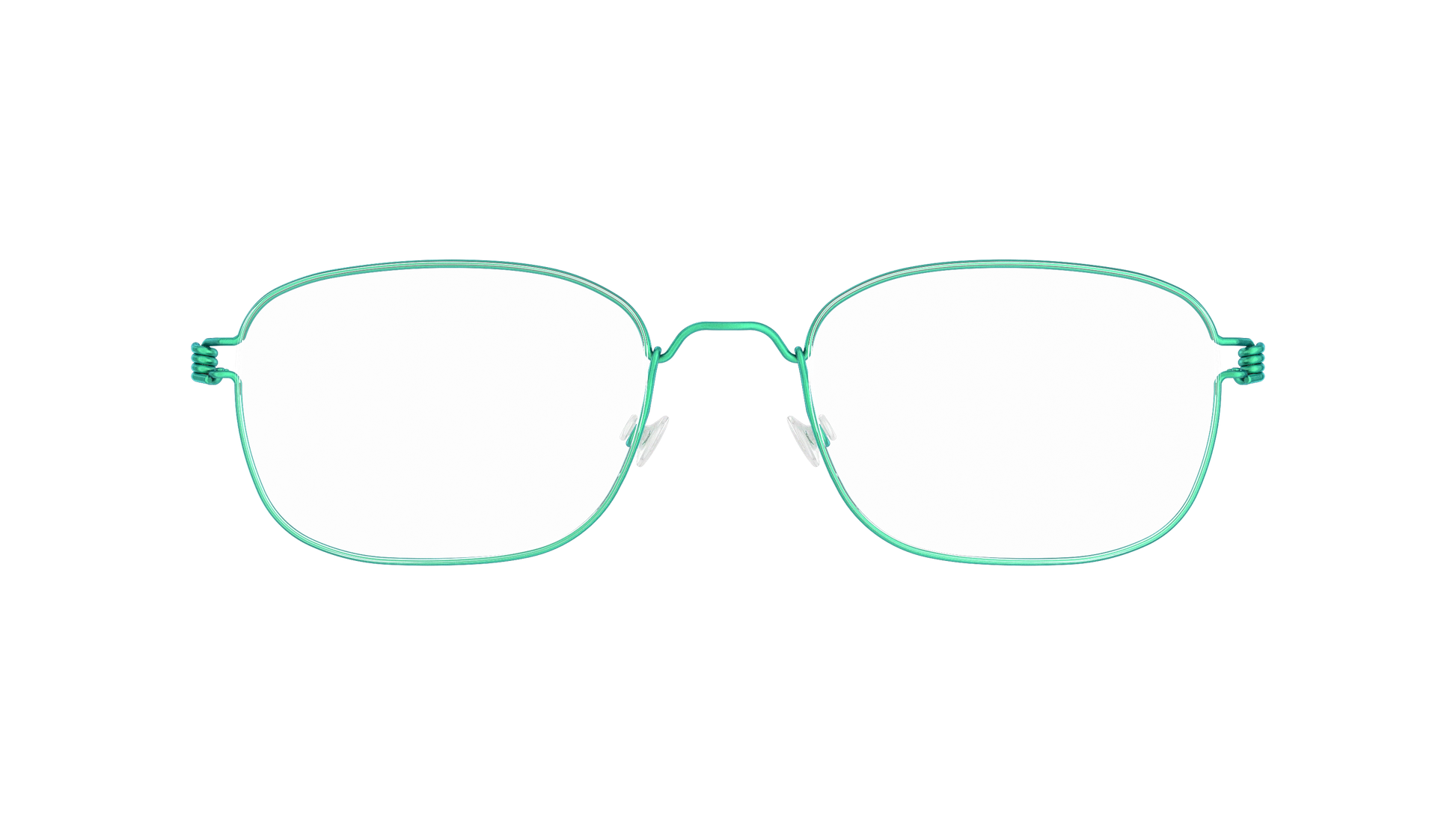 LINDBERG Air Titanium Rim Mars — Teal — titanium eyeglasses — front view — official product render