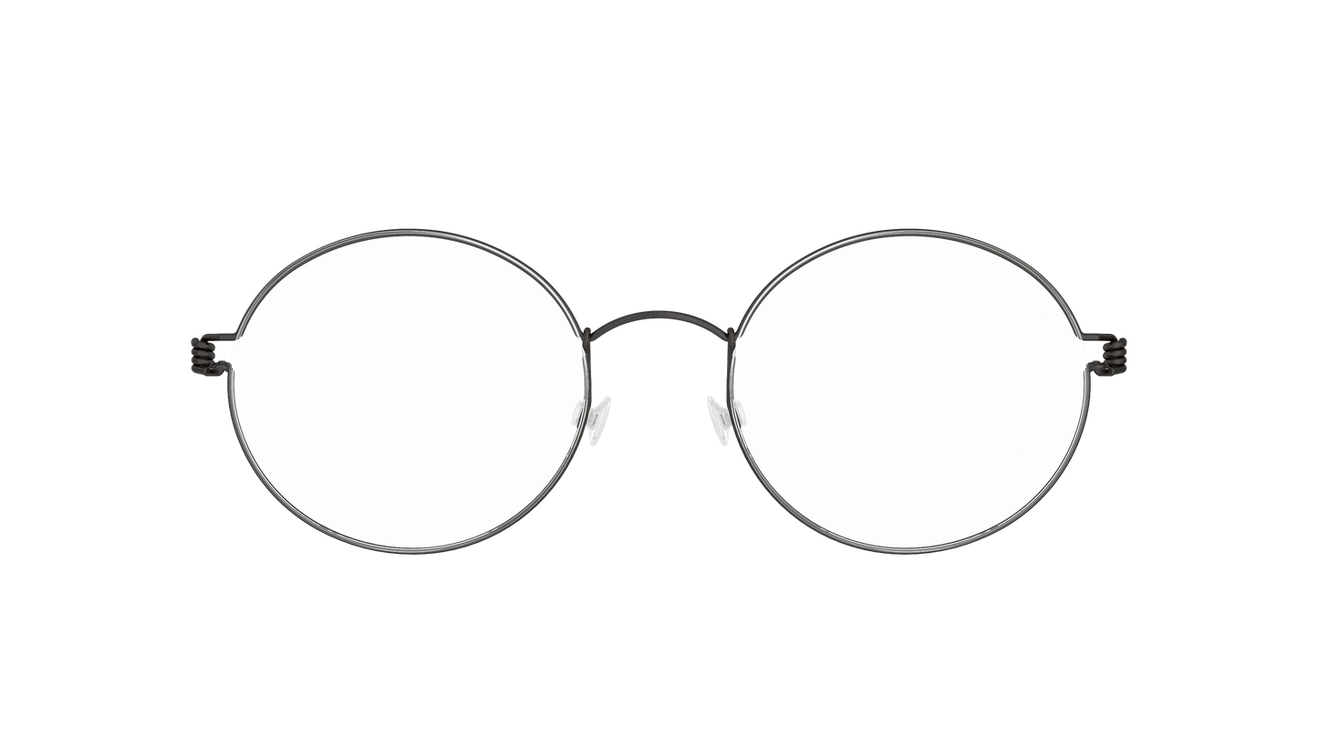 LINDBERG Air Titanium Rim Dakota — Black — titanium eyeglasses — front view — official product render