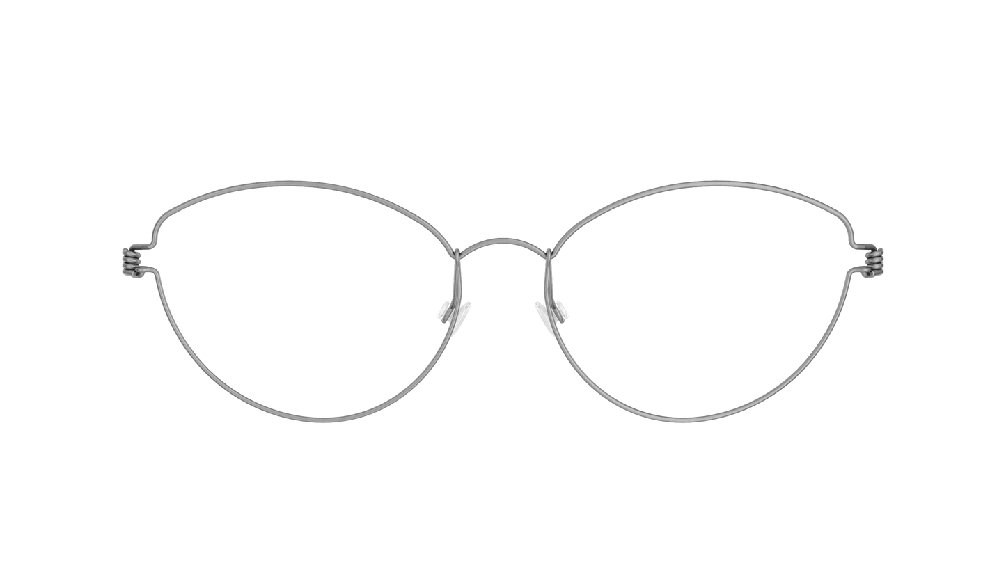 LINDBERG Air Titanium Rim Katrine — Silver — titanium eyeglasses — front view — official product render