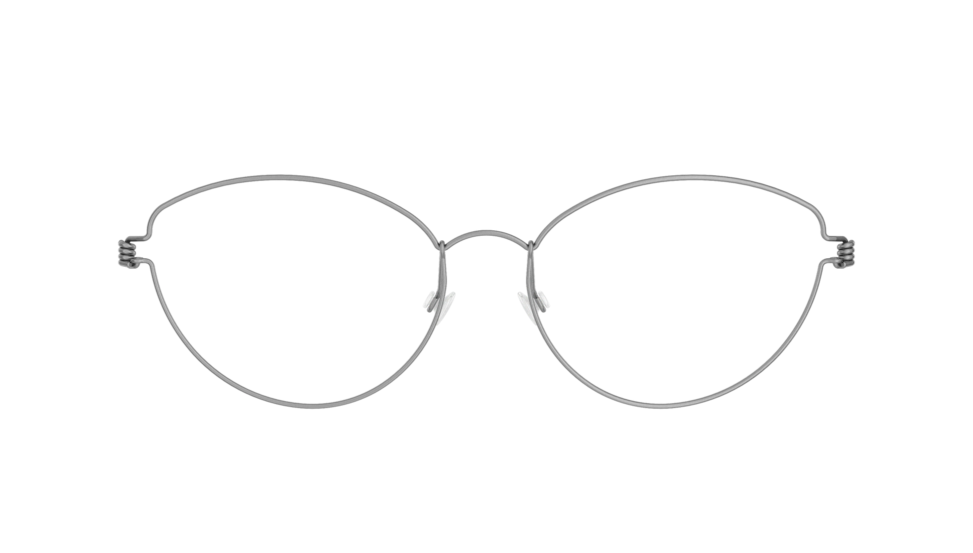 LINDBERG Air Titanium Rim Katrine — Silver — titanium eyeglasses — front view — official product render