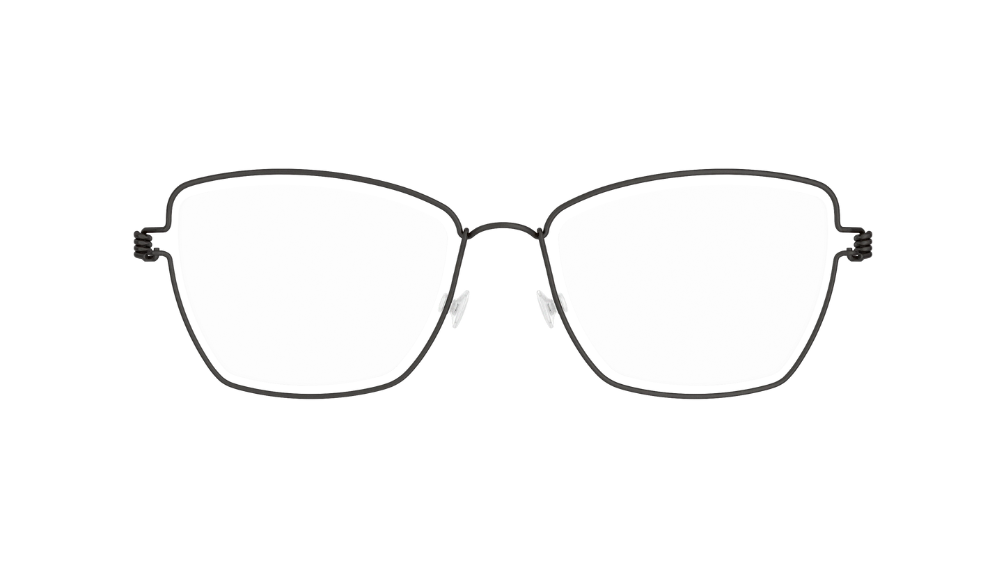 LINDBERG Air Titanium Rim Karla — Black — titanium eyeglasses — front view — official product render