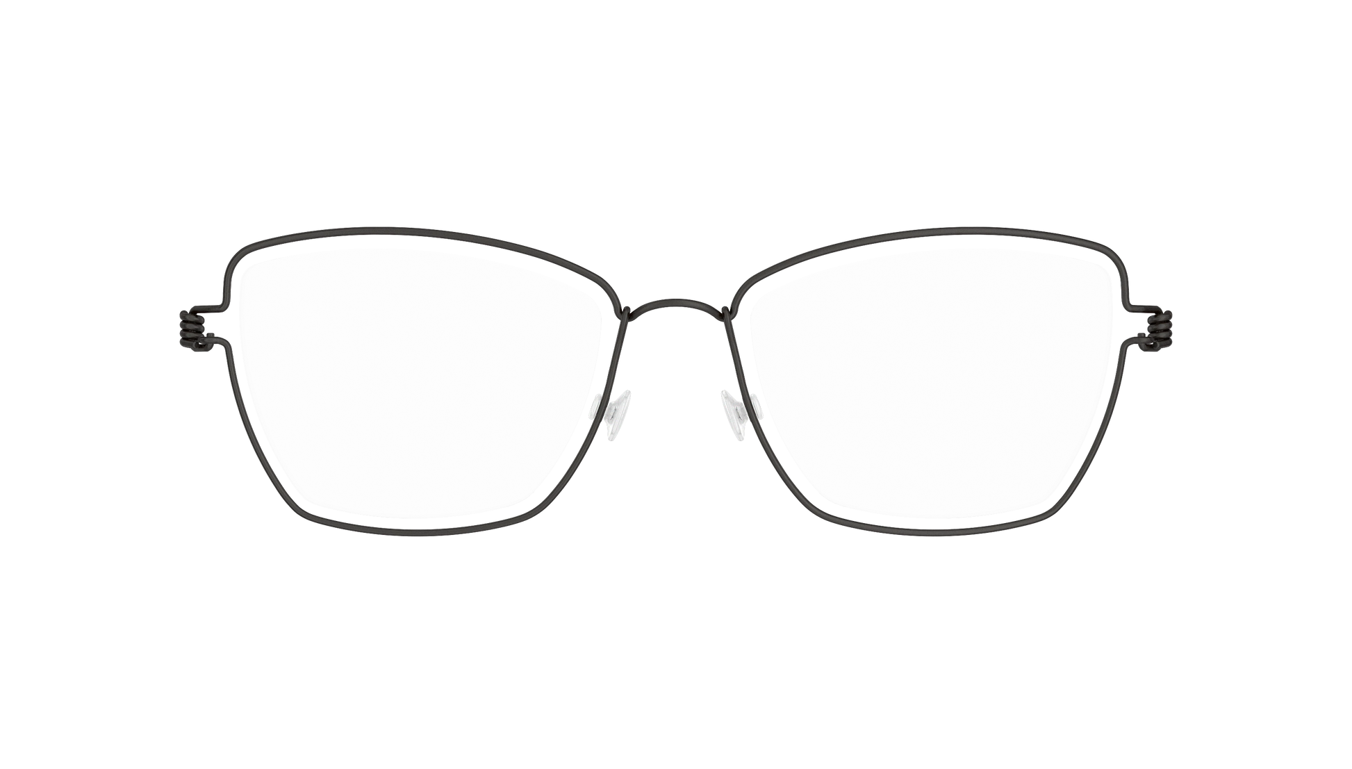 LINDBERG Air Titanium Rim Karla — Black — titanium eyeglasses — front view — official product render