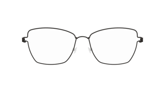 LINDBERG Air Titanium Rim Karla — Black — titanium eyeglasses — front view — official product render