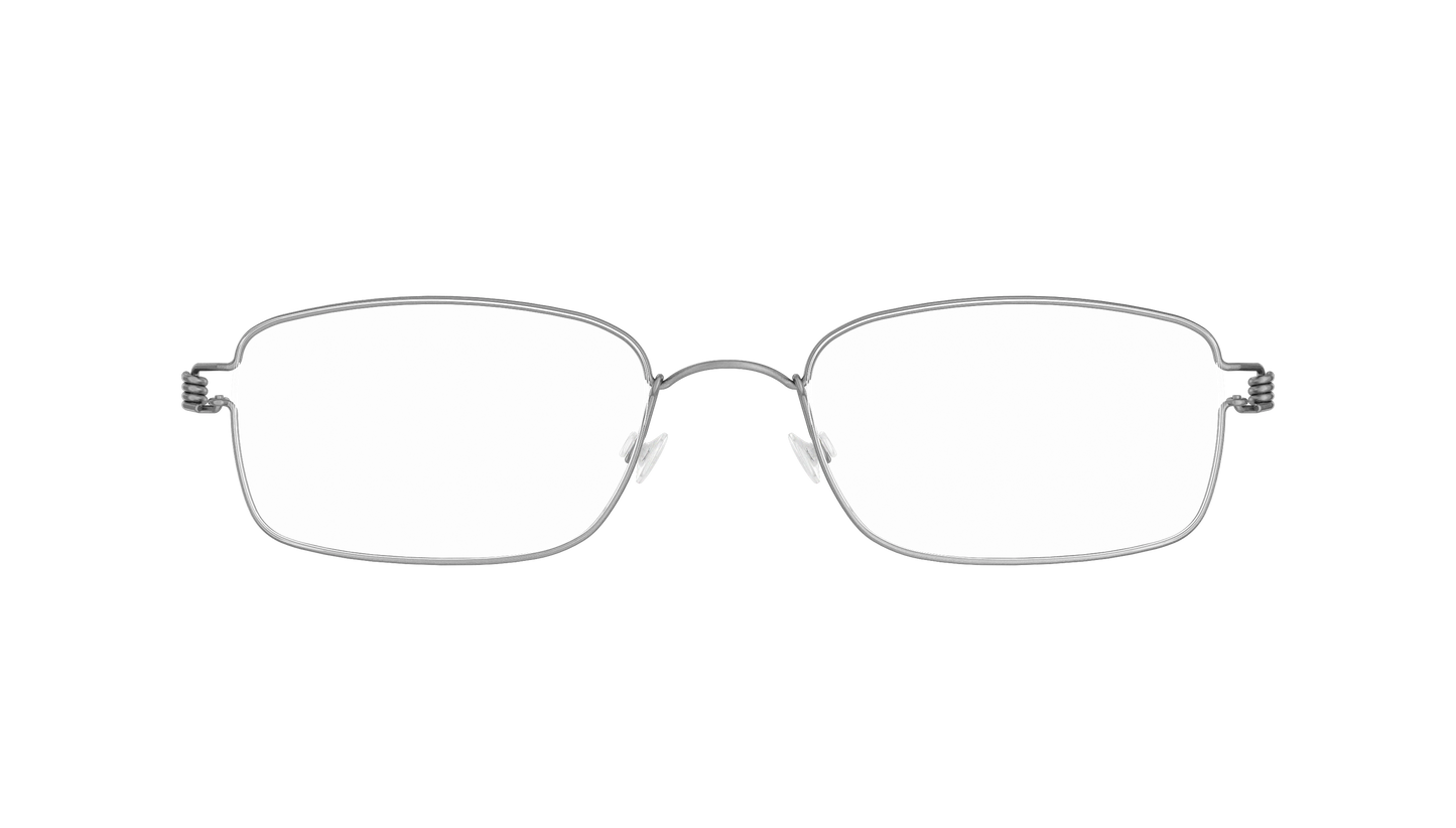 LINDBERG Air Titanium Rim Alvis — Silver — titanium eyeglasses — front view — official product render