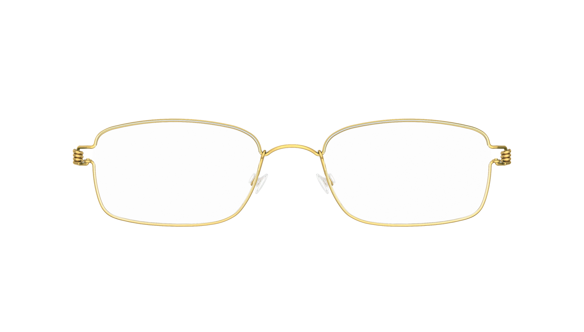 LINDBERG Air Titanium Rim Alvis — Gold — titanium eyeglasses — front view — official product render