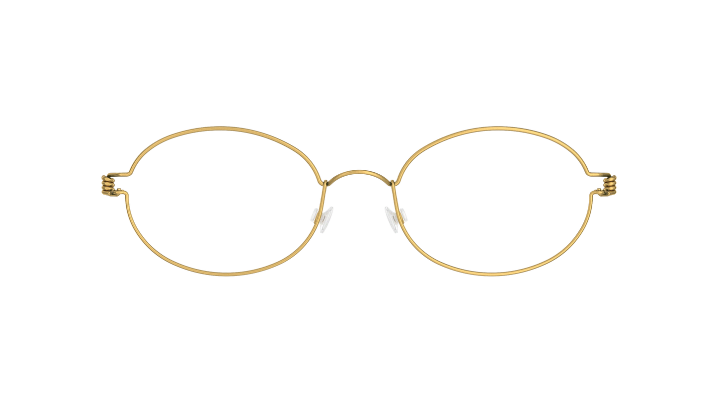 LINDBERG Air Titanium Rim Jaime — Gold — titanium eyeglasses — front view — official product render
