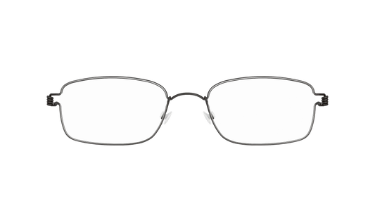 LINDBERG Air Titanium Rim Alvis — Black — titanium eyeglasses — front view — official product render
