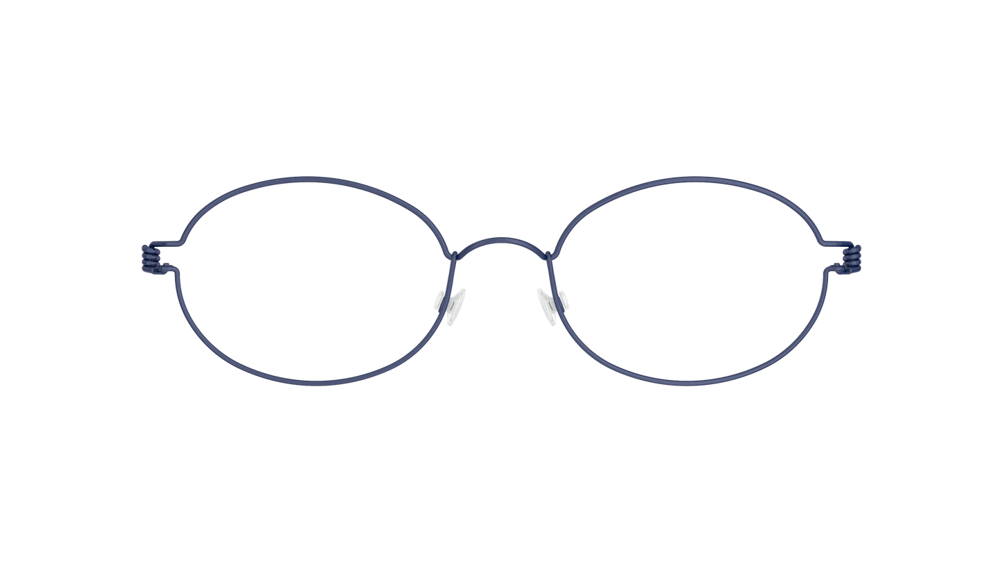 LINDBERG Air Titanium Rim Jaime — Navy — titanium eyeglasses — front view — official product render