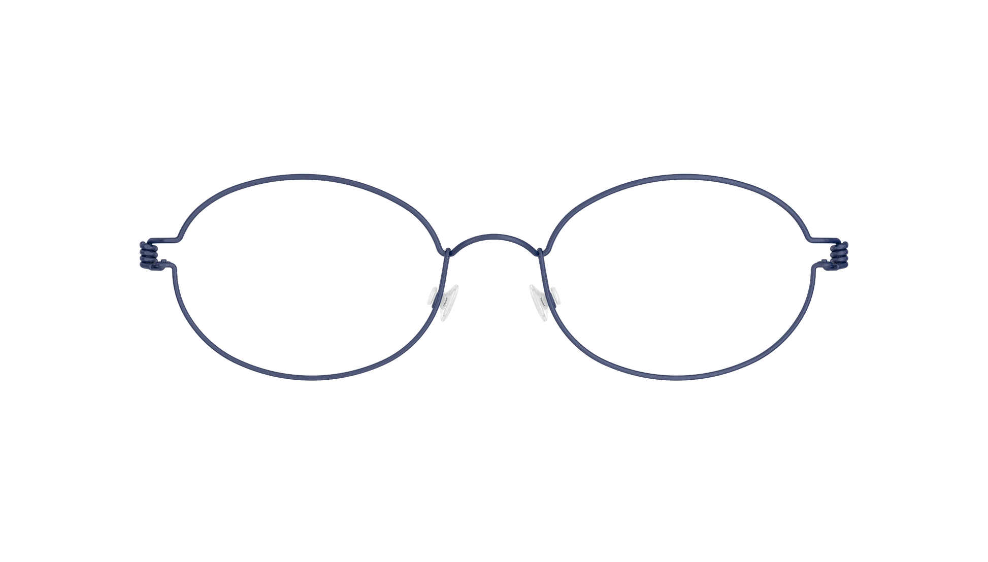 LINDBERG Air Titanium Rim Jaime — Navy — titanium eyeglasses — front view — official product render