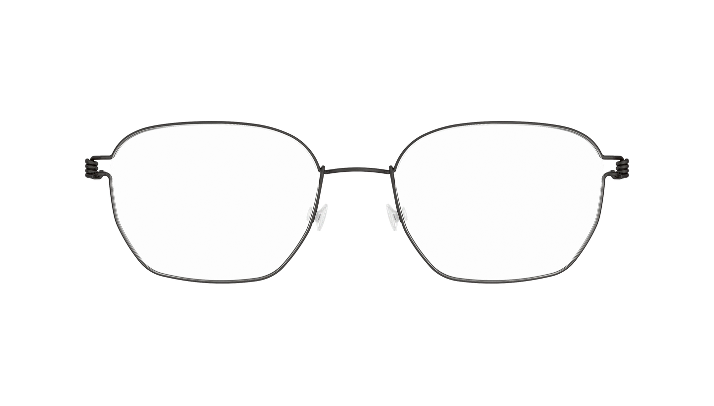LINDBERG Air Titanium Rim Ken — Black — titanium eyeglasses — front view — official product render