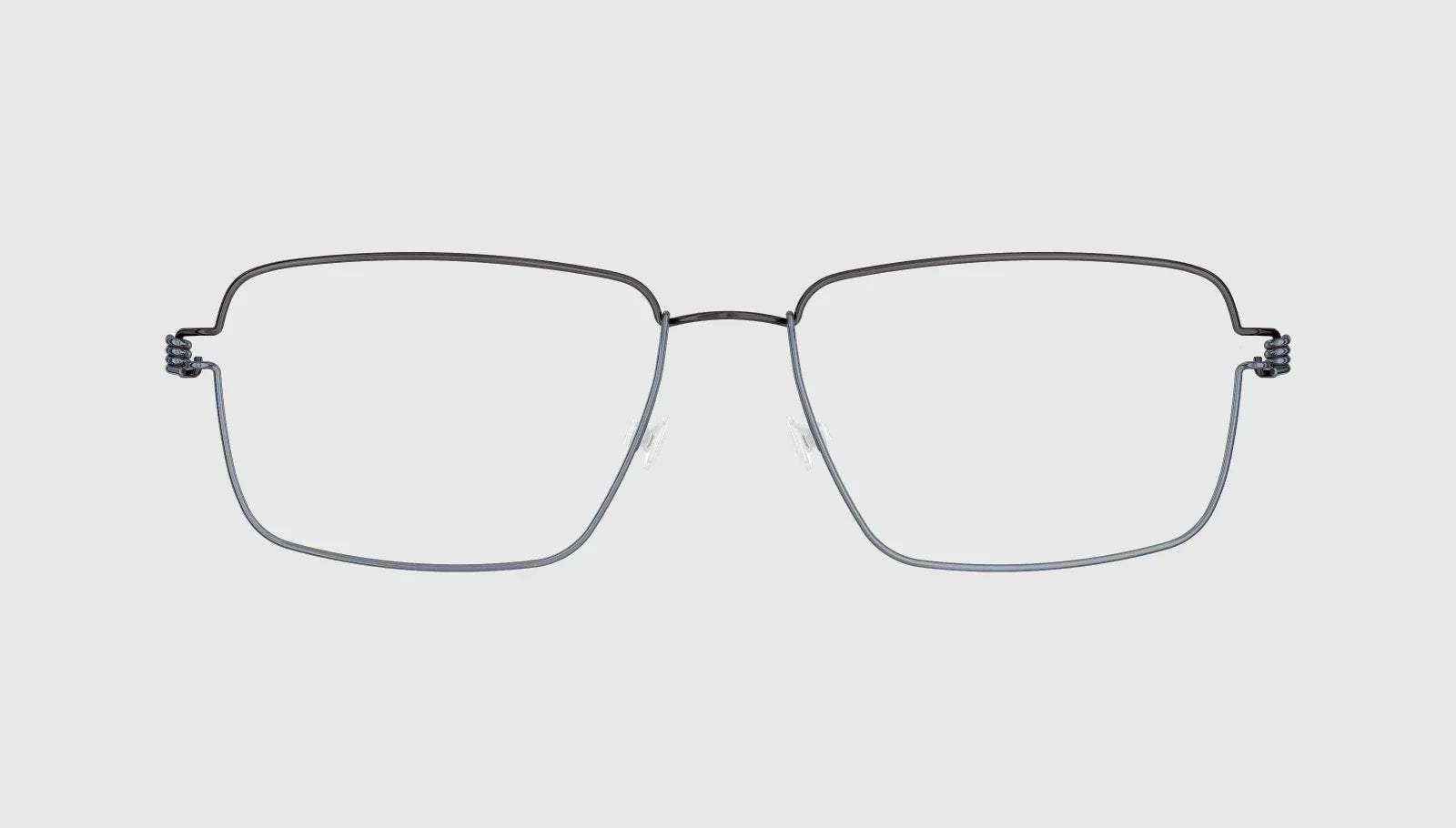 Lindberg AIR TITANIUM RIM AARON - Polished Charcoal and Navy - PU9/PU16/PU16 - Front View