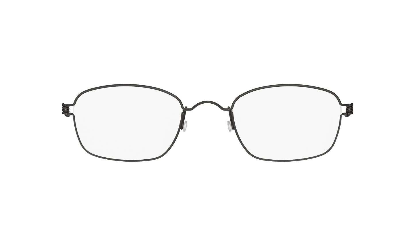 LINDBERG Air Titanium Rim Jules — Black — titanium eyeglasses — front view — official product render