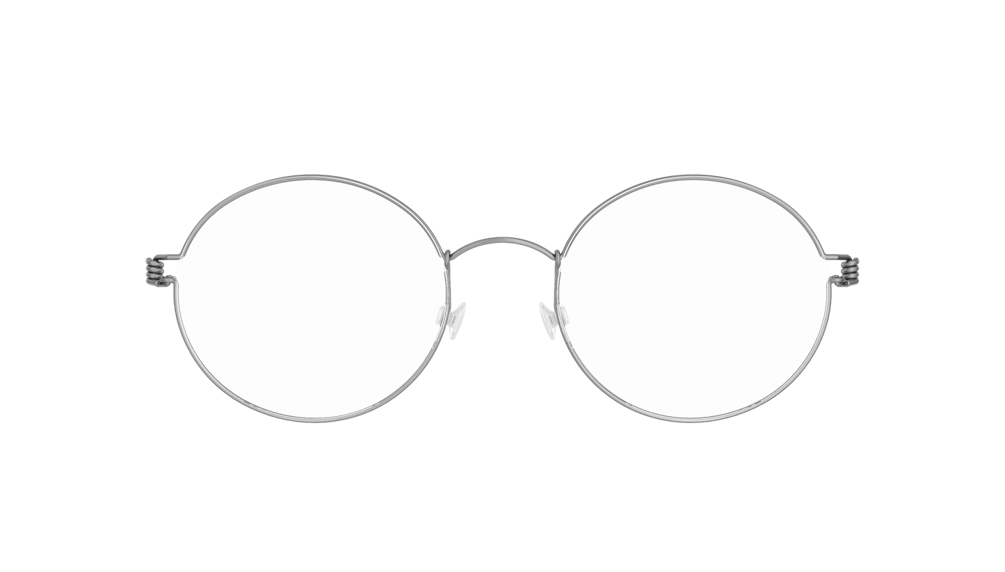 LINDBERG Air Titanium Rim Dakota — Silver — titanium eyeglasses — front view — official product render