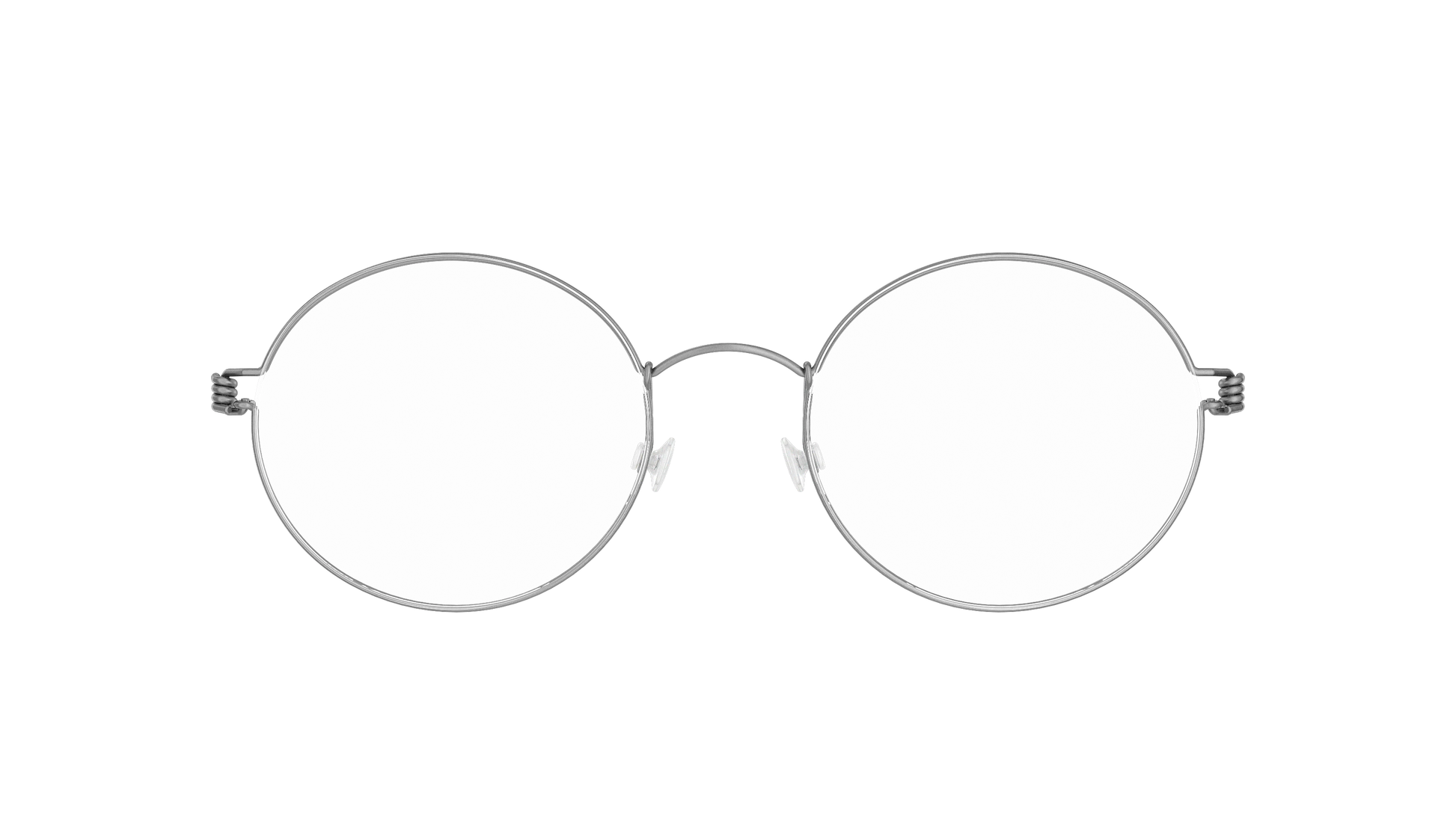 LINDBERG Air Titanium Rim Dakota — Silver — titanium eyeglasses — front view — official product render