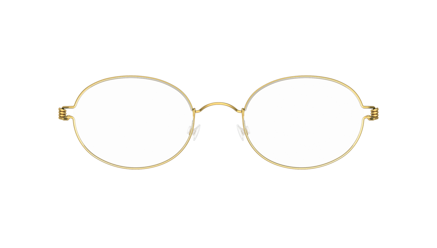 LINDBERG Air Titanium Rim York — Gold — titanium eyeglasses — front view — official product render