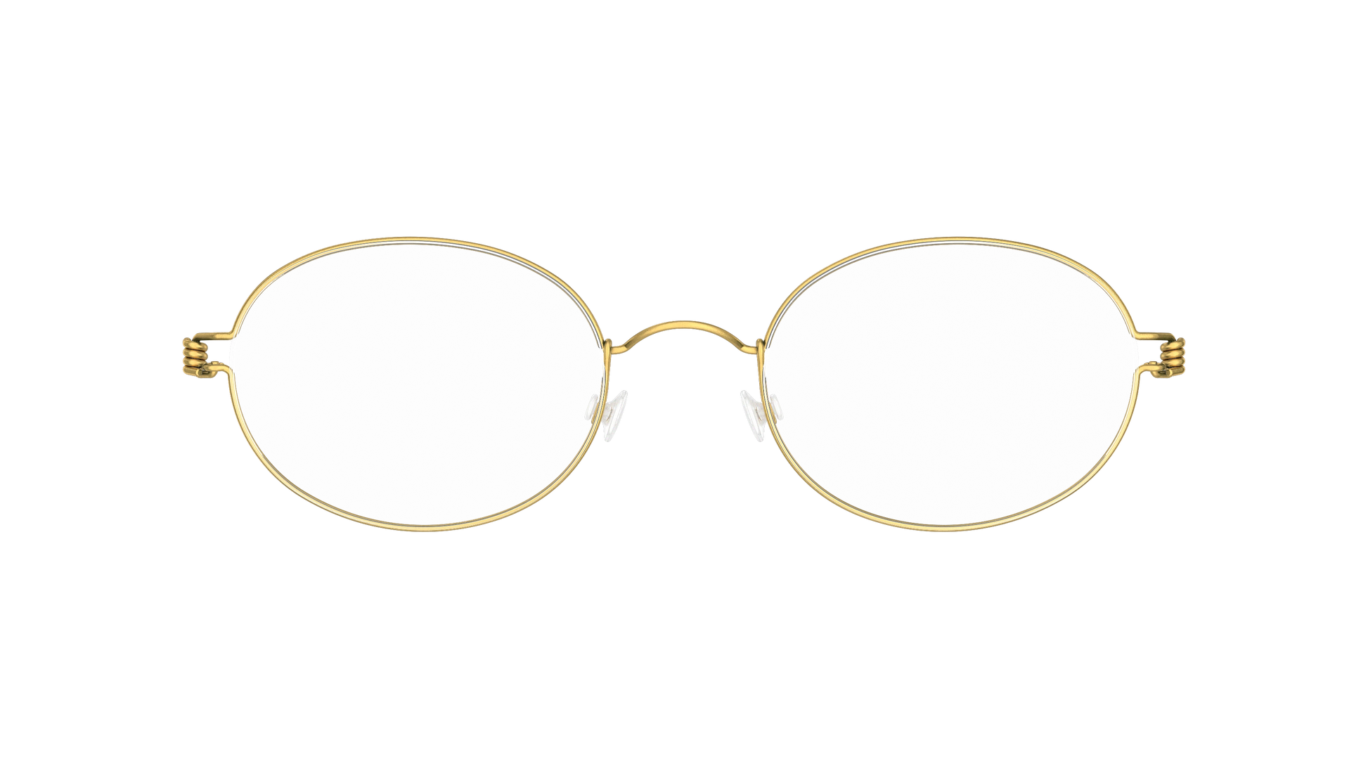 LINDBERG Air Titanium Rim York — Gold — titanium eyeglasses — front view — official product render