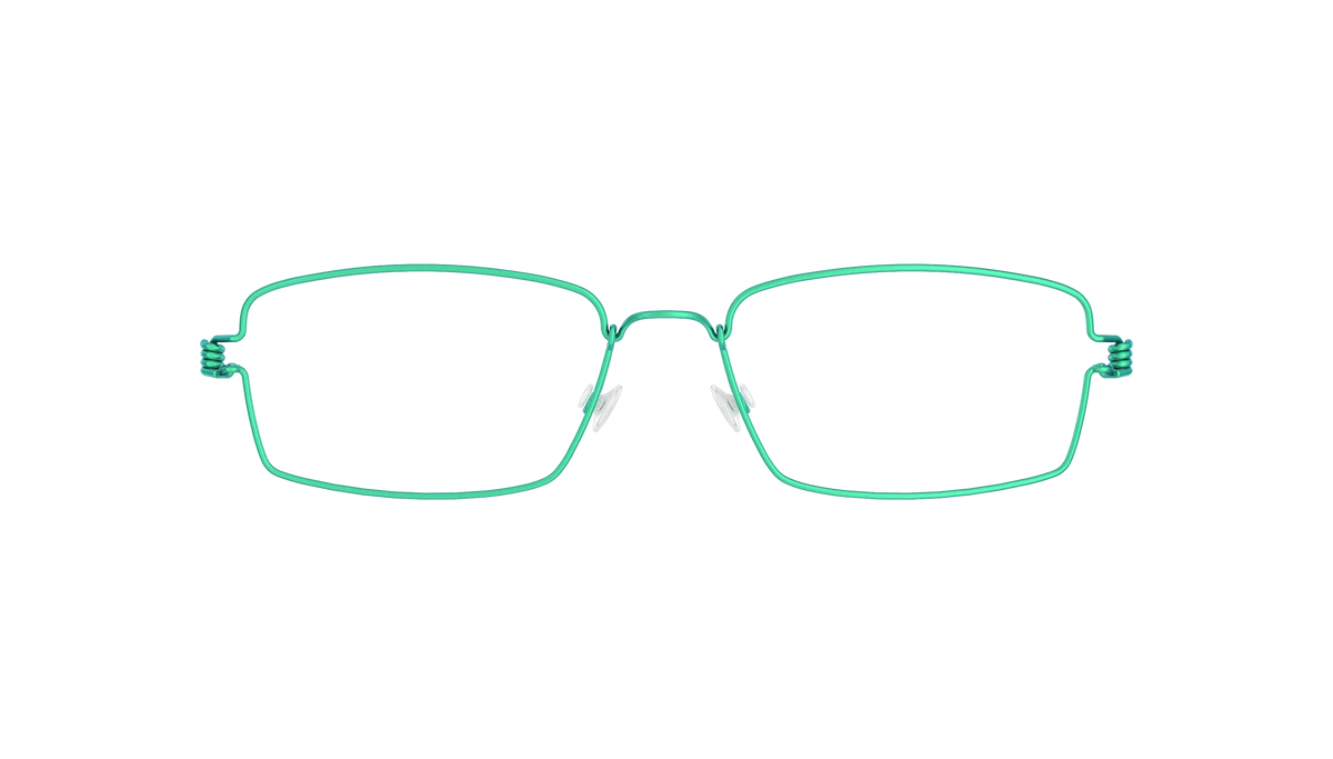LINDBERG Air Titanium Rim Flemming — Teal — titanium eyeglasses — front view — official product render