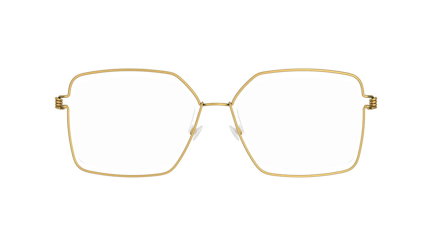 LINDBERG Air Titanium Rim Karen — Gold — titanium eyeglasses — front view — official product render