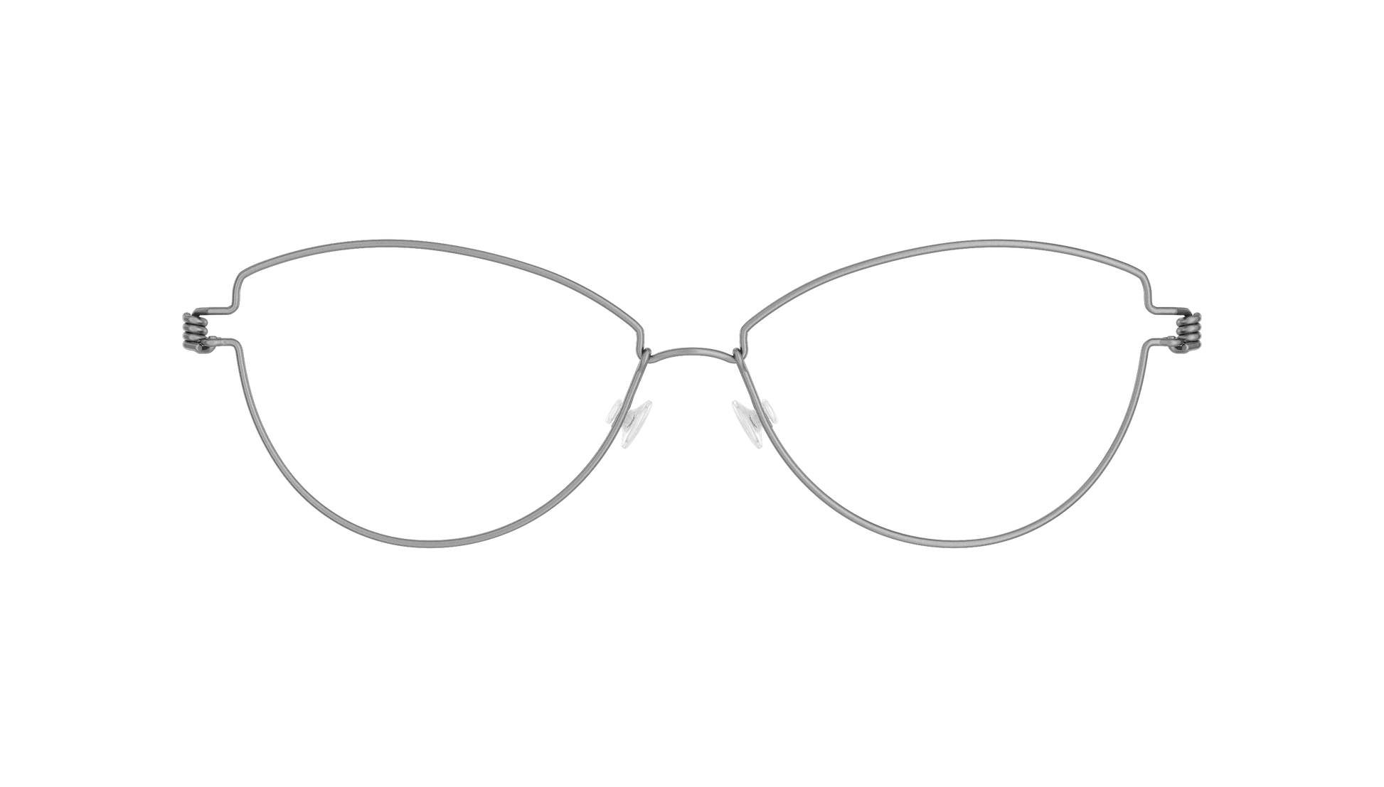 LINDBERG Air Titanium Rim Rachel — Silver — titanium eyeglasses — front view — official product render