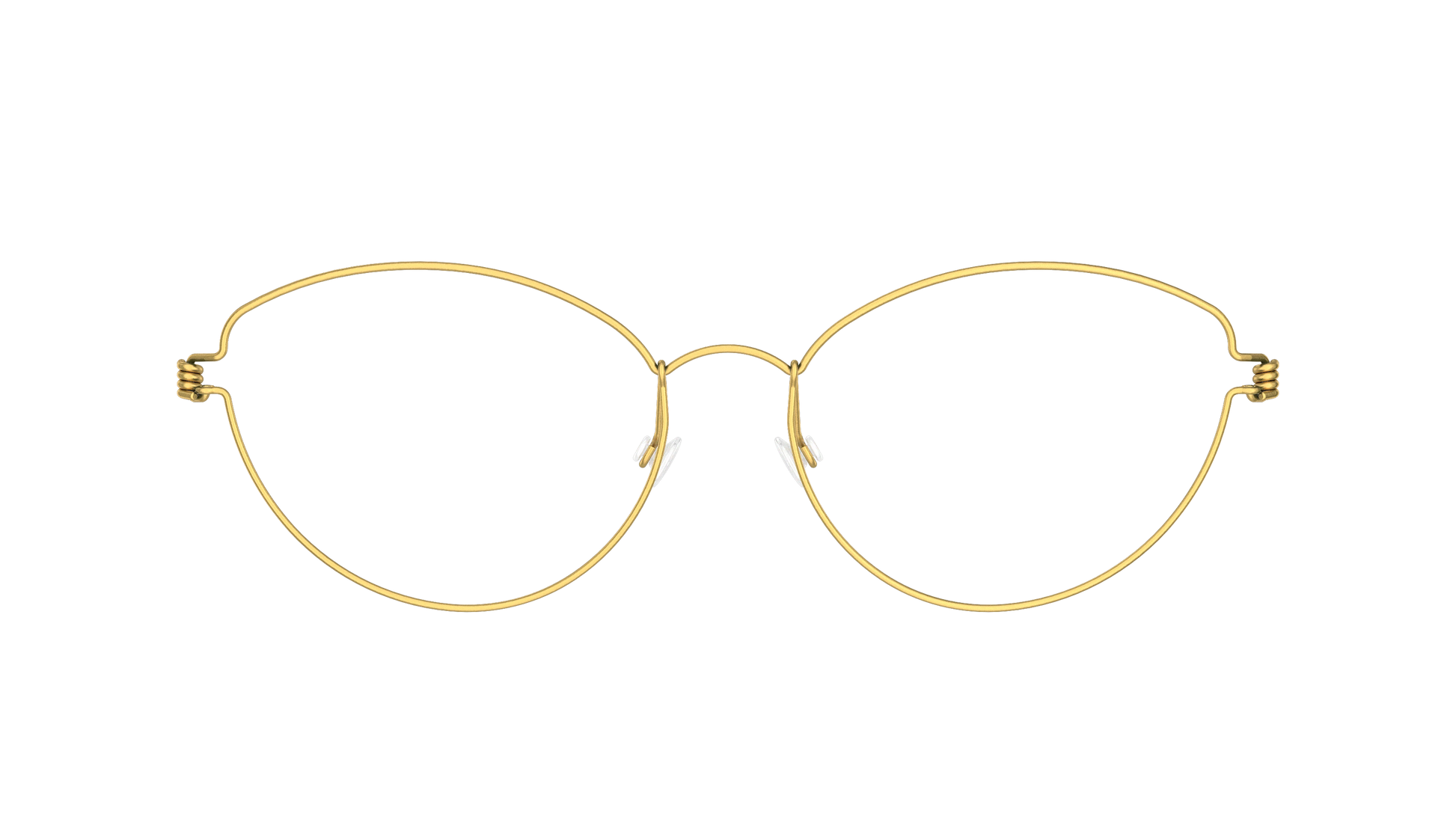 LINDBERG Air Titanium Rim Katrine — Gold — titanium eyeglasses — front view — official product render