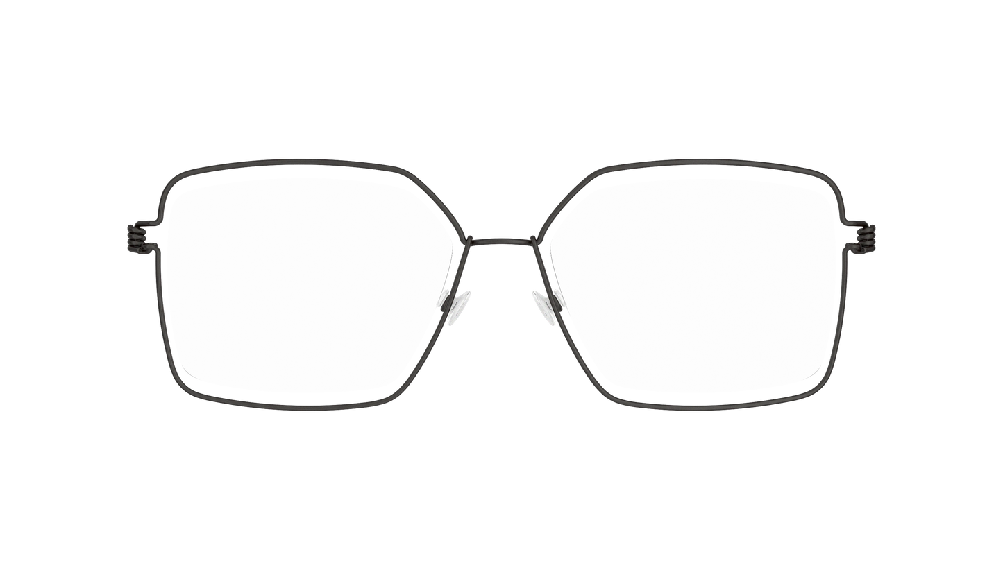 LINDBERG Air Titanium Rim Karen — Black — titanium eyeglasses — front view — official product render