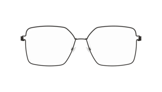LINDBERG Air Titanium Rim Karen — Black — titanium eyeglasses — front view — official product render