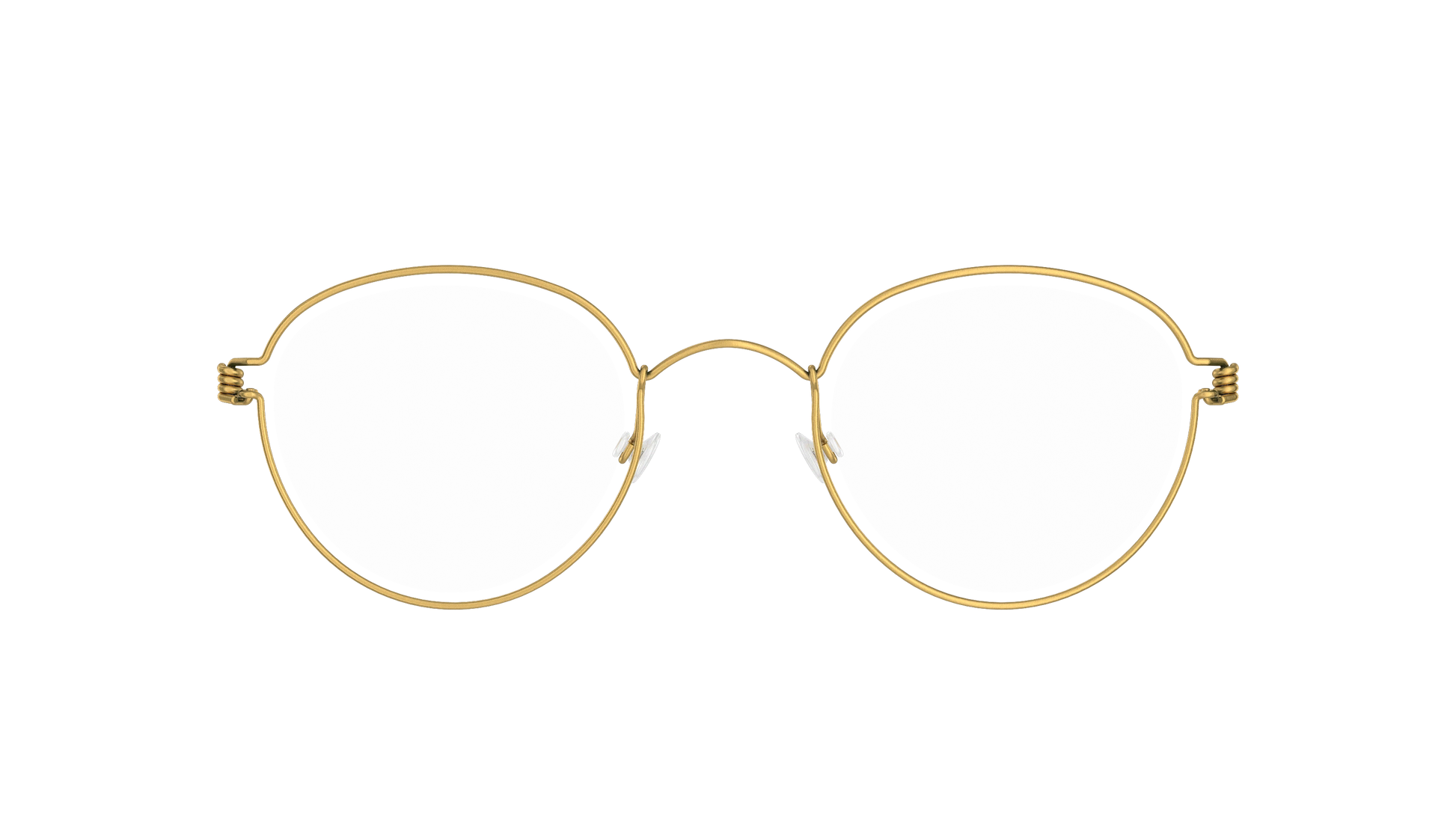 LINDBERG Air Titanium Rim Jackie — Gold — titanium eyeglasses — front view — official product render