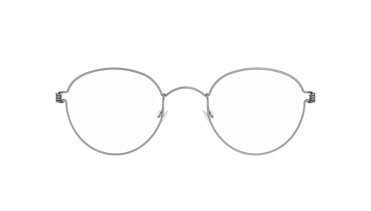 LINDBERG Air Titanium Rim Jackie — Silver — titanium eyeglasses — front view — official product render