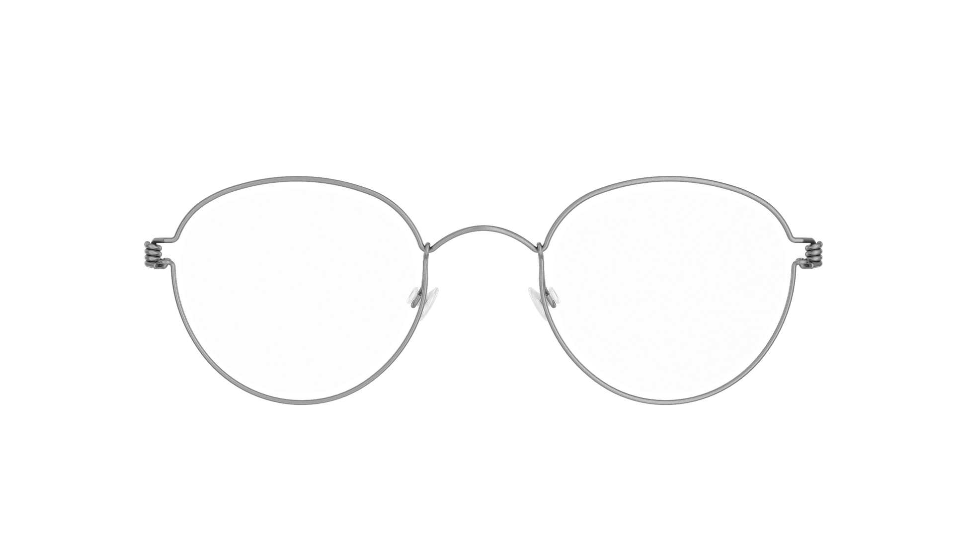 LINDBERG Air Titanium Rim Jackie — Silver — titanium eyeglasses — front view — official product render