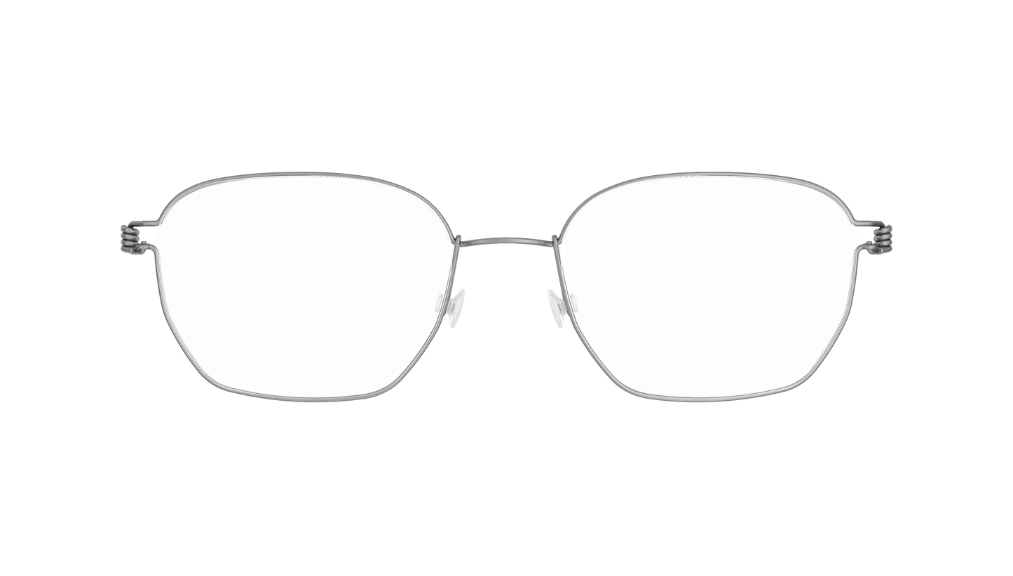 LINDBERG Air Titanium Rim Ken — Silver — titanium eyeglasses — front view — official product render