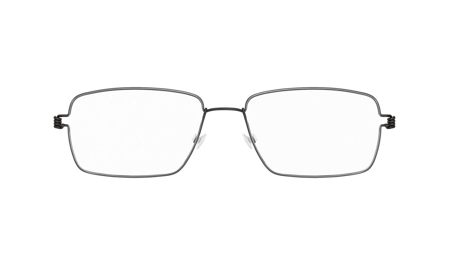 LINDBERG Air Titanium Rim Nikolaj — Black — titanium eyeglasses — front view — official product render