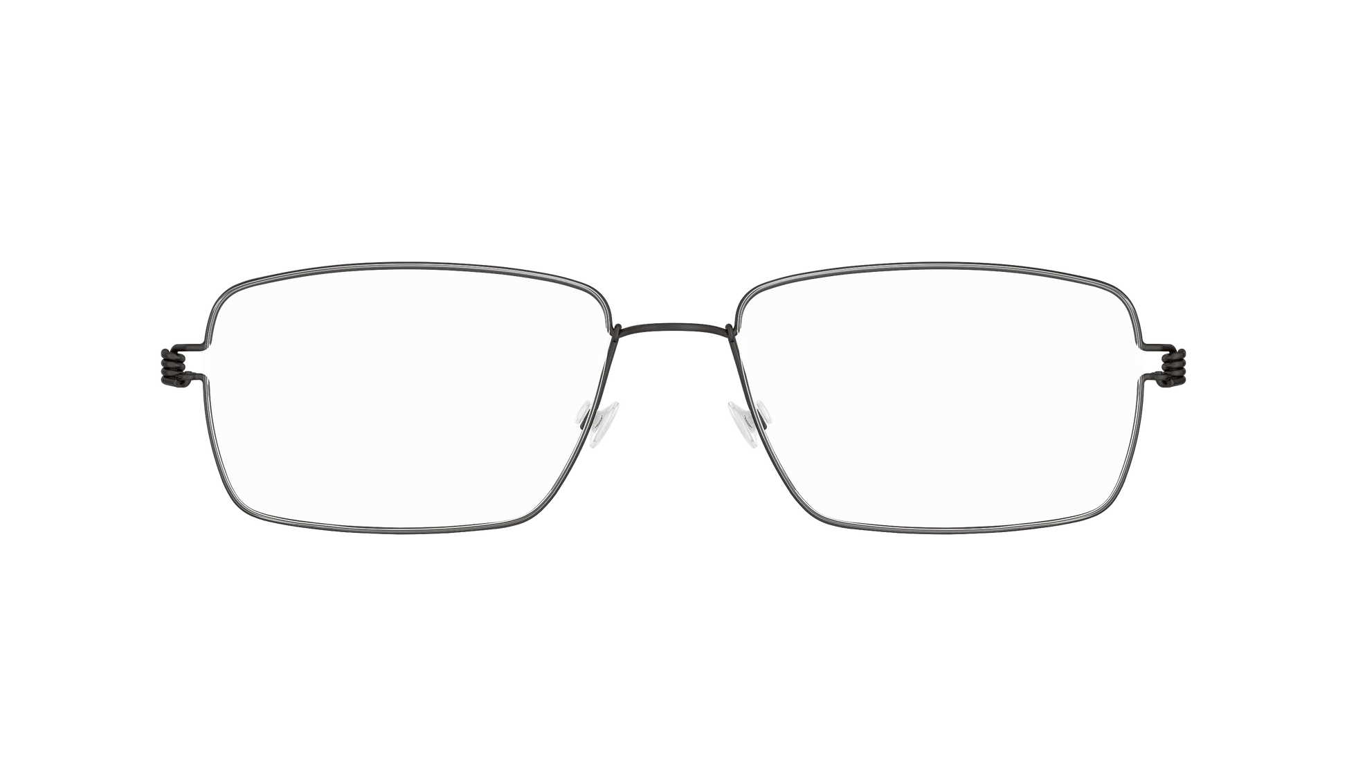 LINDBERG Air Titanium Rim Nikolaj — Black — titanium eyeglasses — front view — official product render