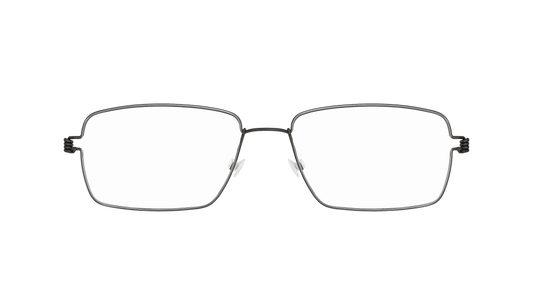 LINDBERG Air Titanium Rim Nikolaj — Black — titanium eyeglasses — front view — official product render