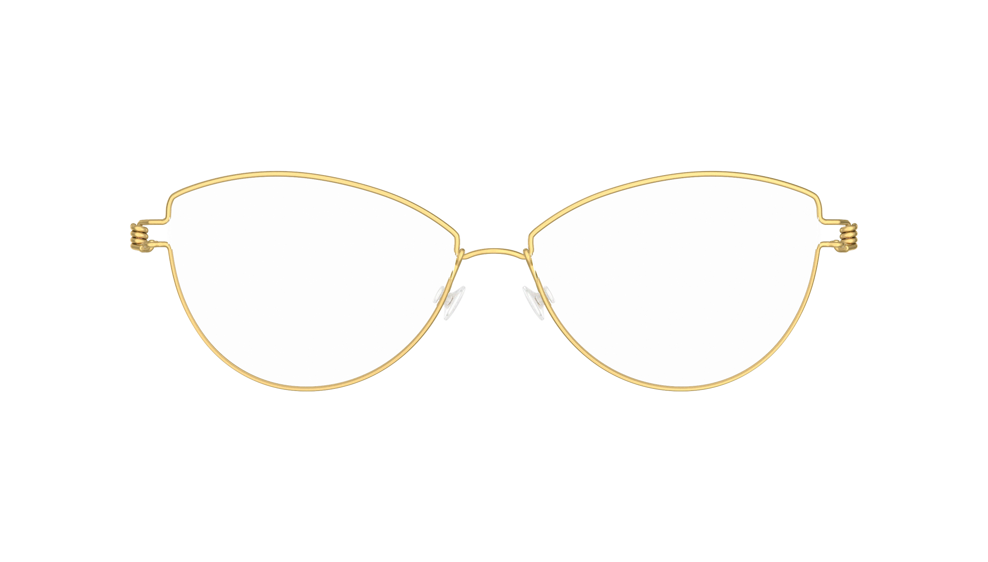 LINDBERG Air Titanium Rim Rachel — Gold — titanium eyeglasses — front view — official product render